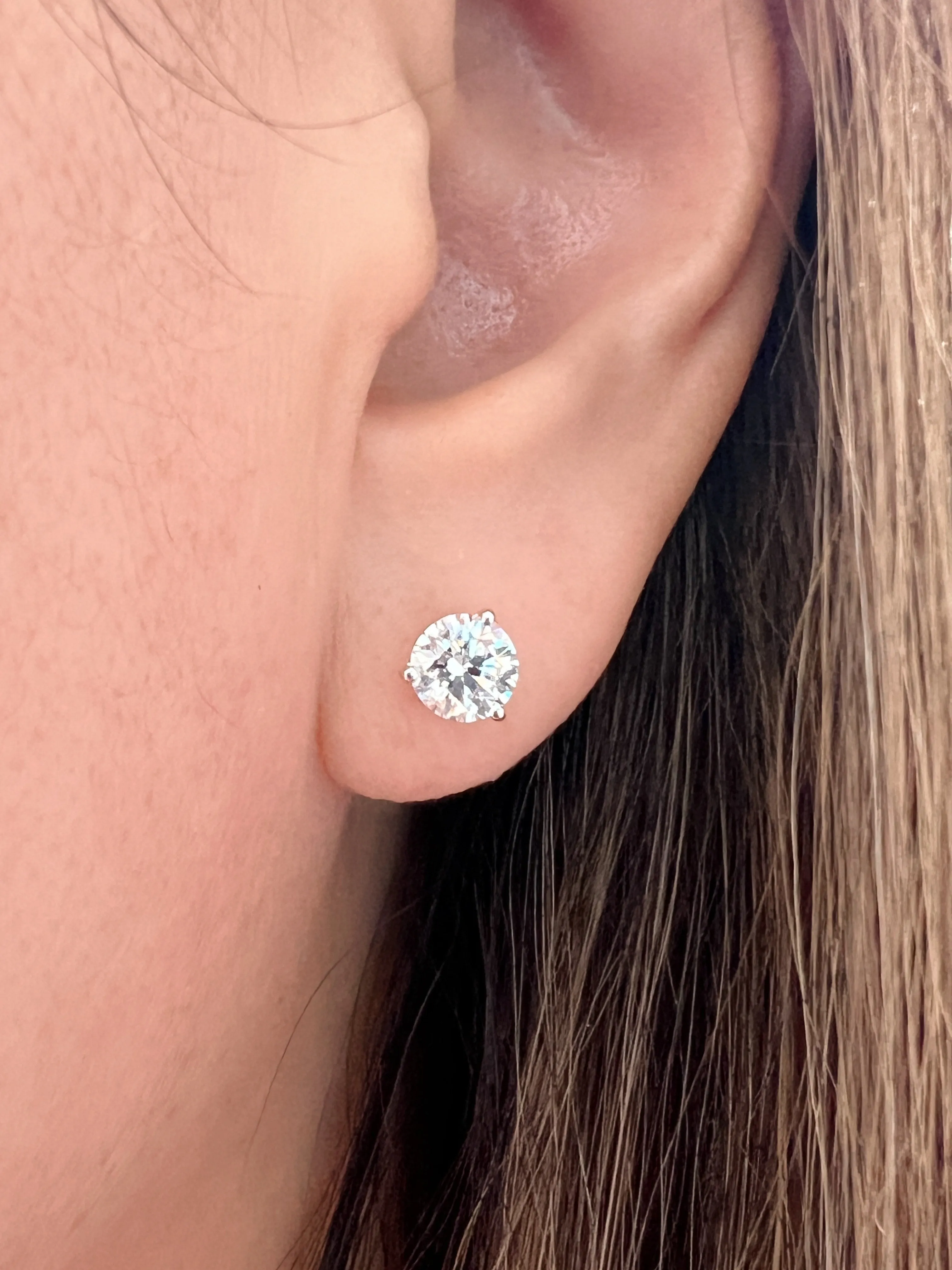 1.47cts DVS1/VS2 Lab Diamond Earrings