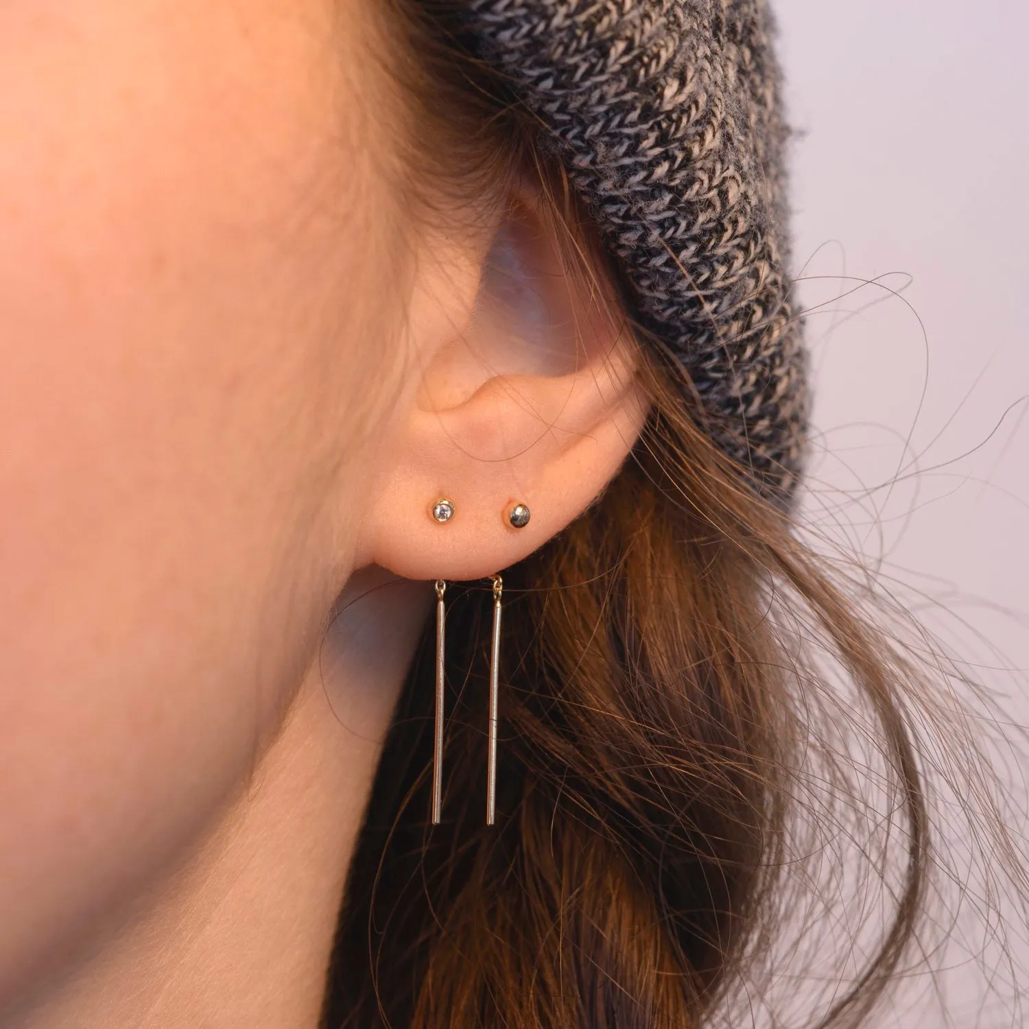 14k Gold 'Chime' Stud Earrings