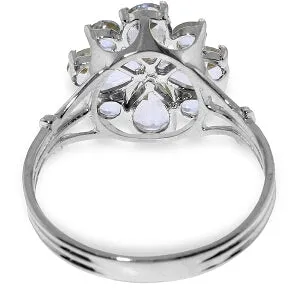 2.43 Carat 14K Solid White Gold Ring Natural Aquamarine