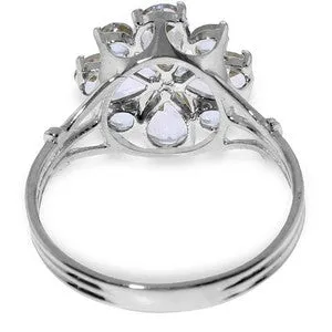 2.43 Carat 14K Solid White Gold Ring Natural Aquamarine