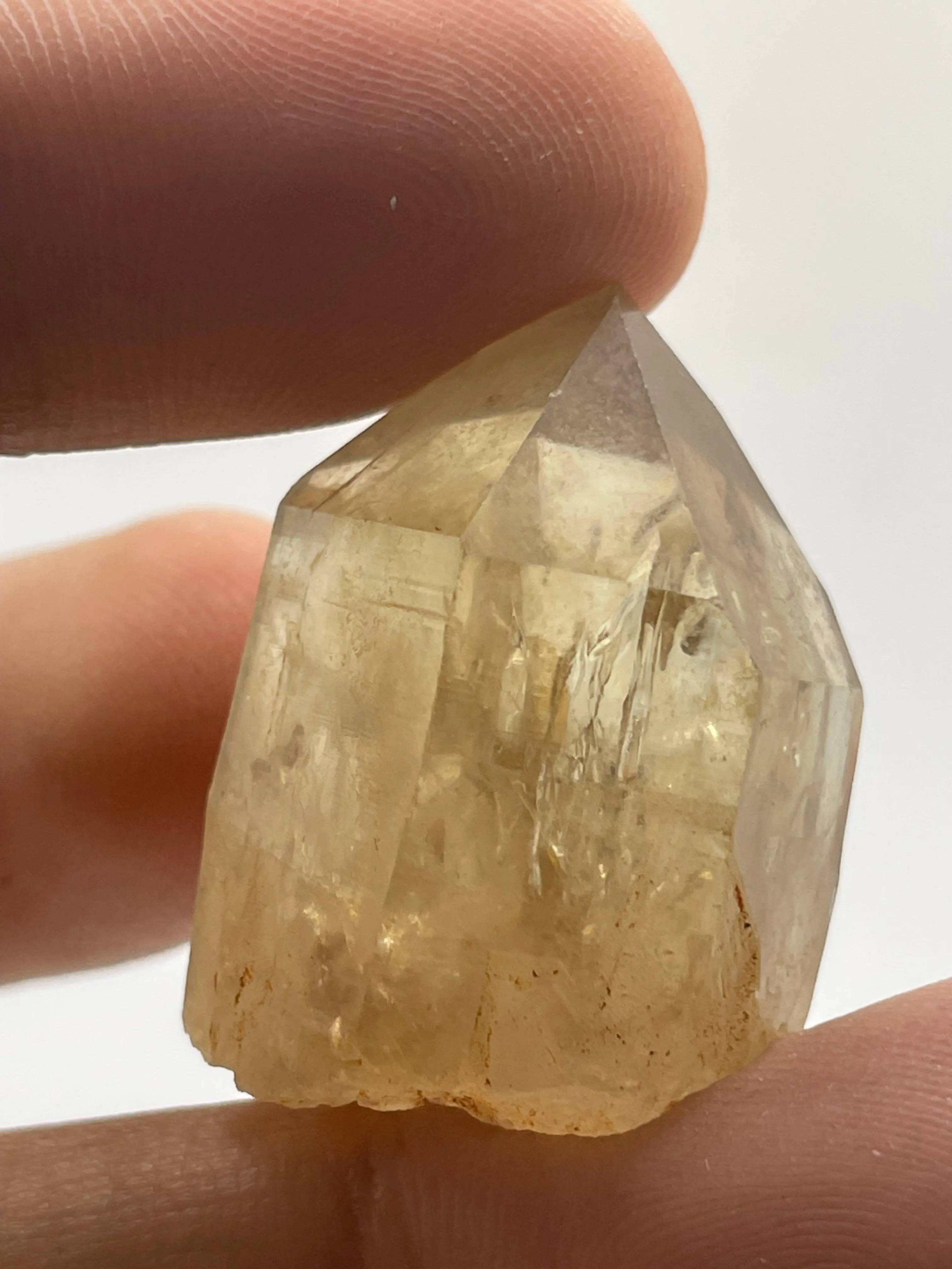 864g Wholesale Flat of Kundalini Citrine Crystals, 36 Pieces, Kundalini Quartz, Democratic Republic of Congo