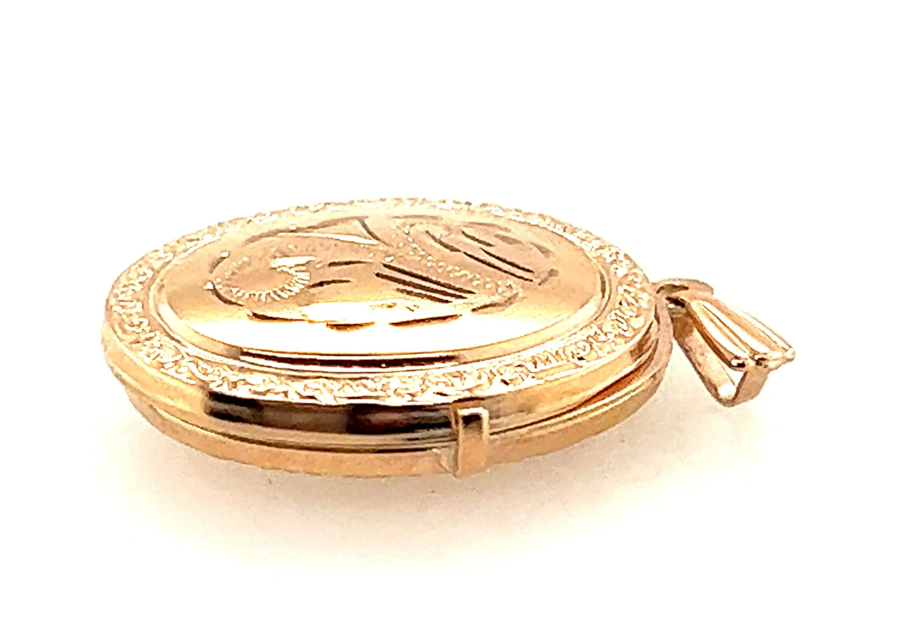 9ct Yellow Gold Photo Locket Pendant
