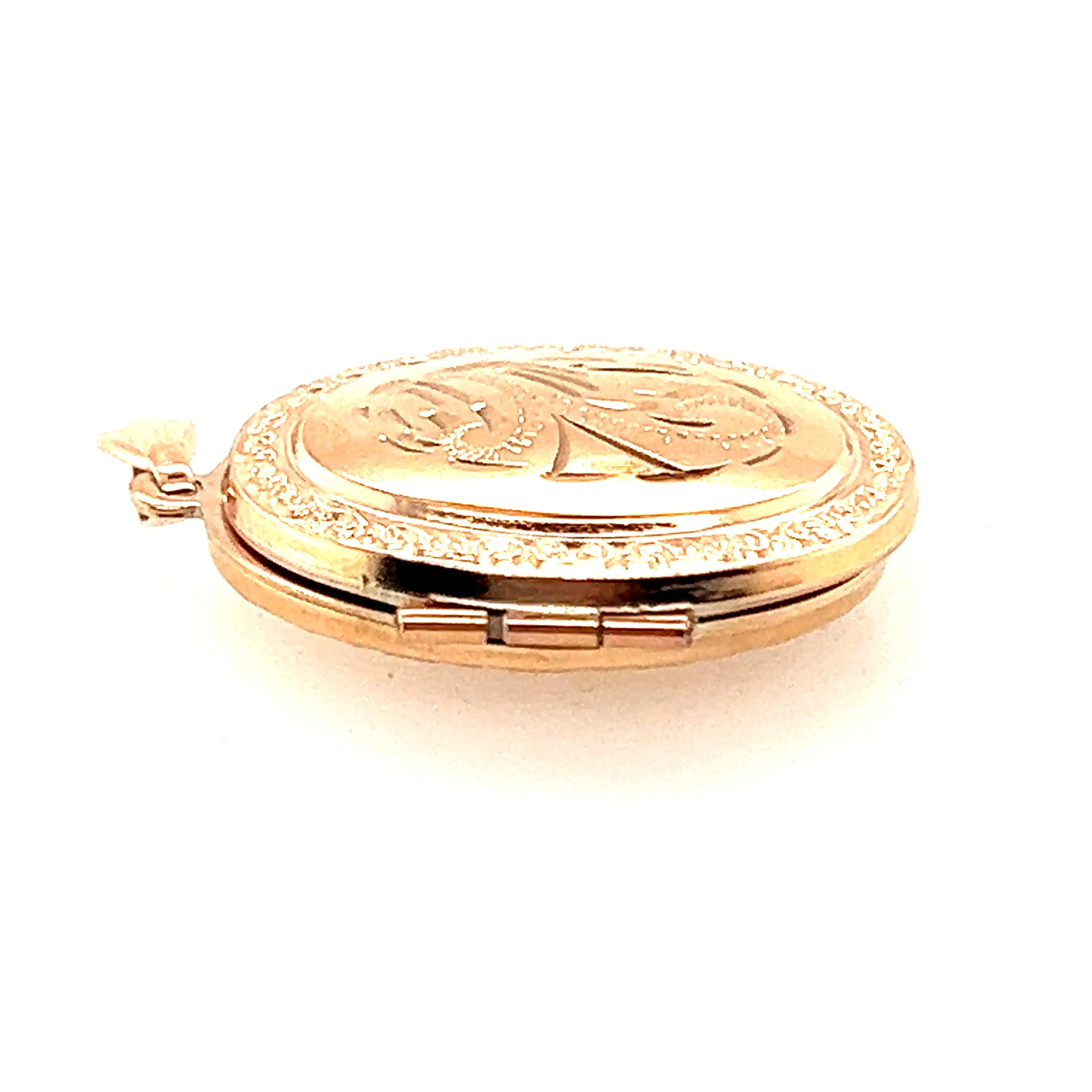 9ct Yellow Gold Photo Locket Pendant