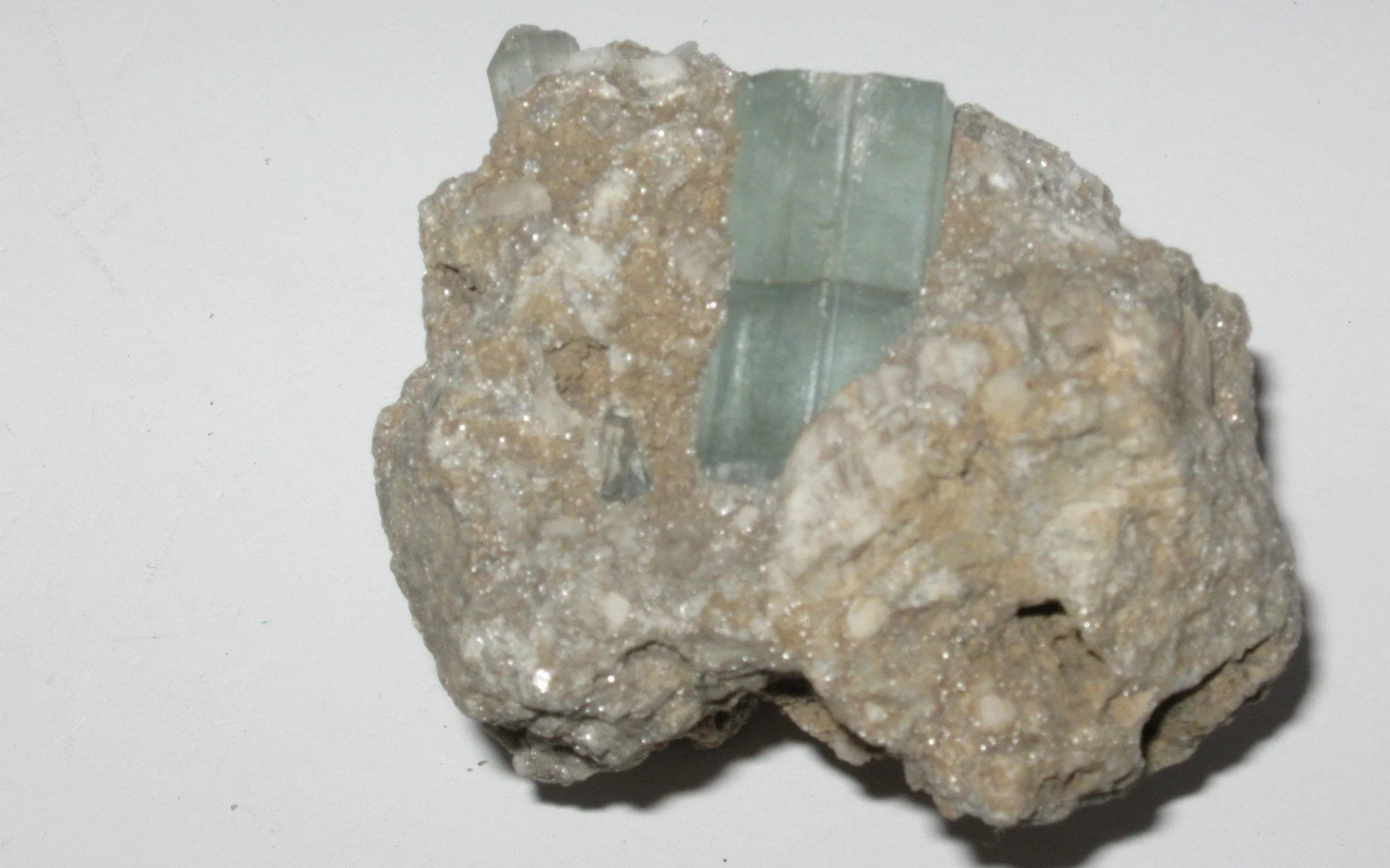 Aquamarine in Feldspar Matrix