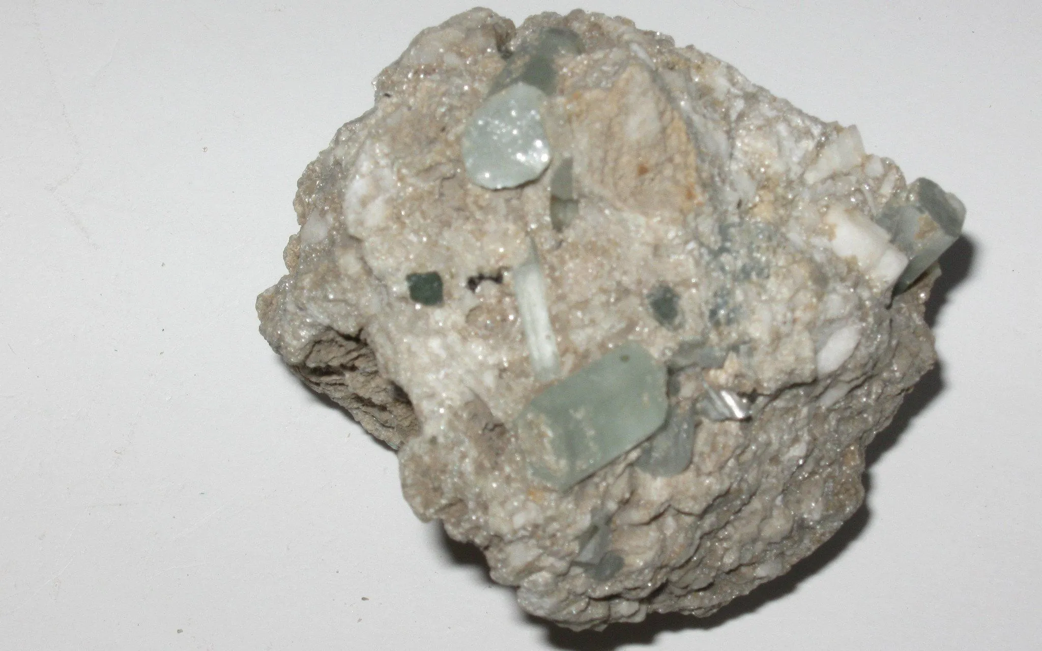 Aquamarine in Feldspar Matrix