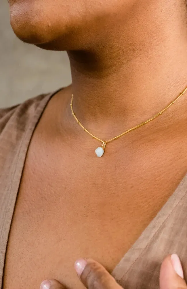 Aquamarine Pendant Necklace