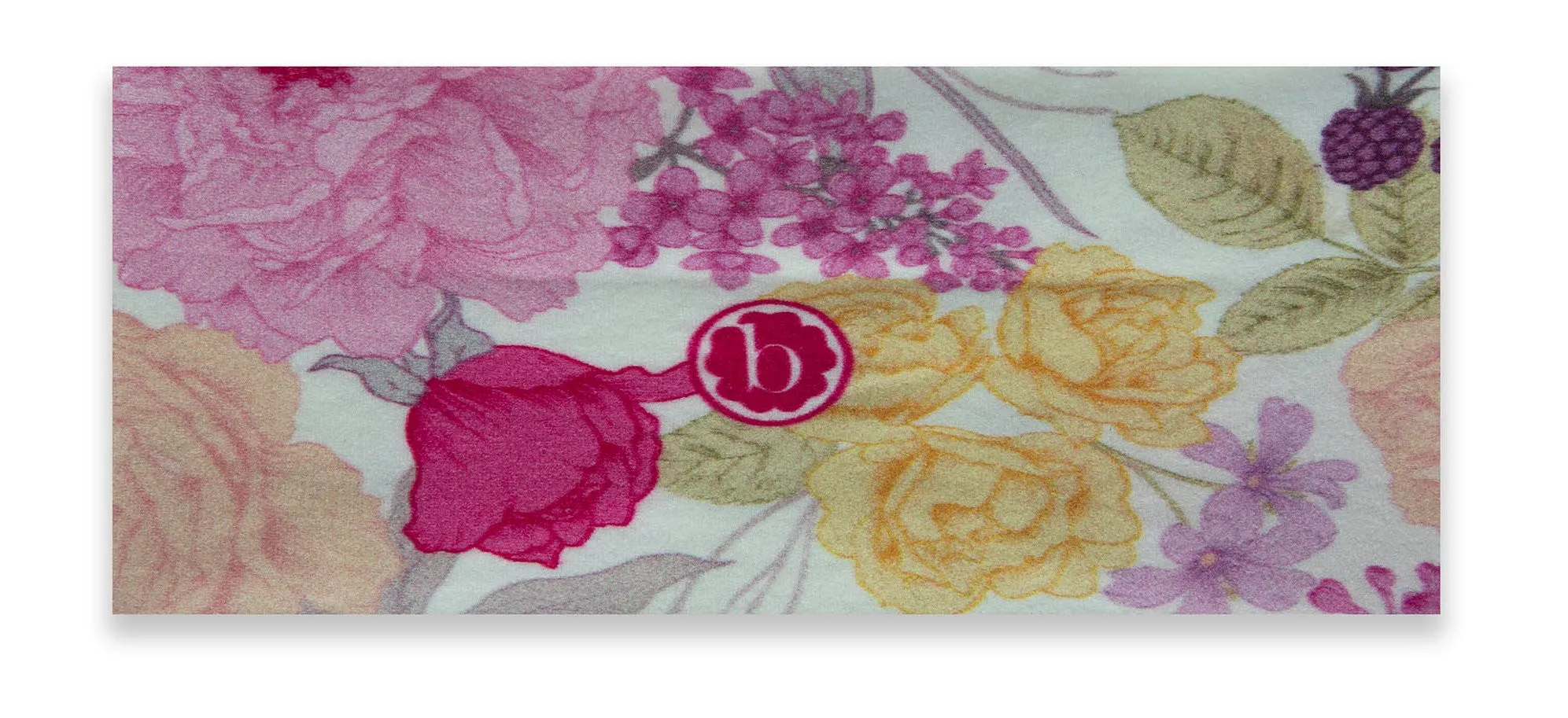 Baby Bling Raspberry Rose Printed Knot Headband