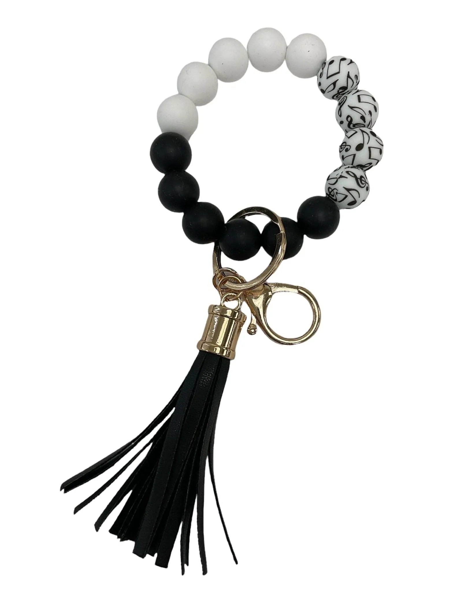 BB139X169 Theme Silicone Beaded Keyring/Keychain Bracelet