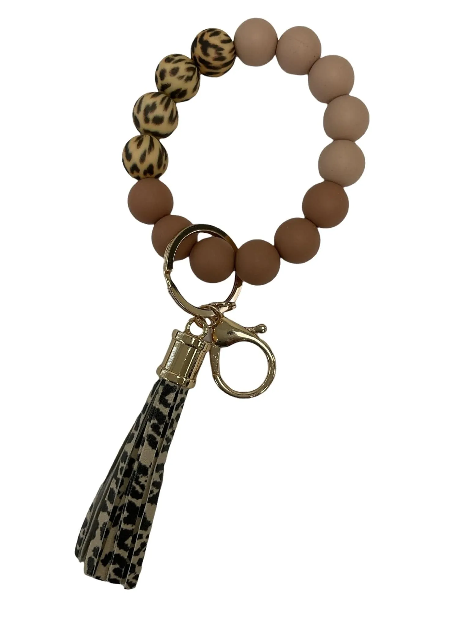 BB139X169 Theme Silicone Beaded Keyring/Keychain Bracelet