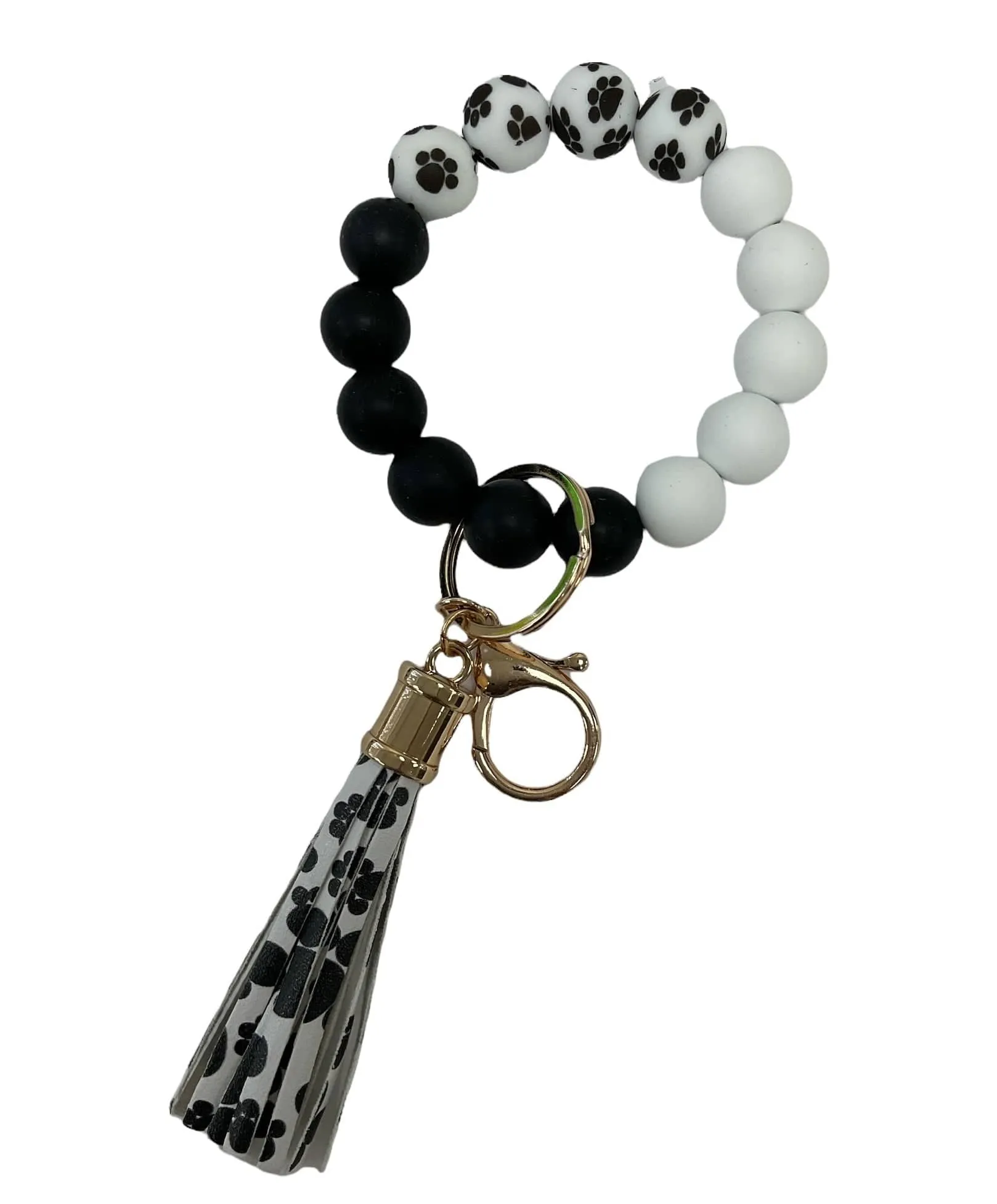 BB139X169 Theme Silicone Beaded Keyring/Keychain Bracelet