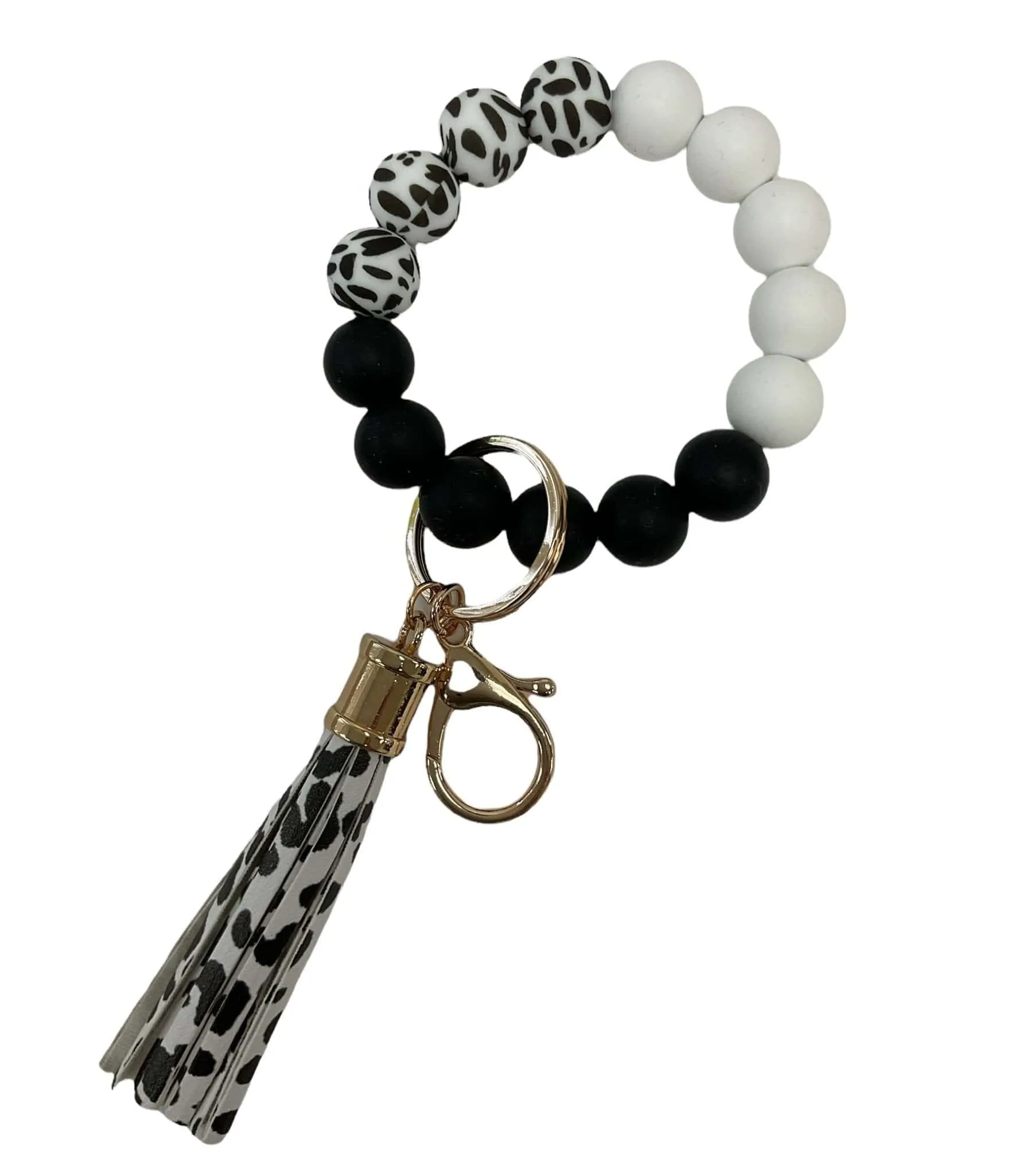BB139X169 Theme Silicone Beaded Keyring/Keychain Bracelet