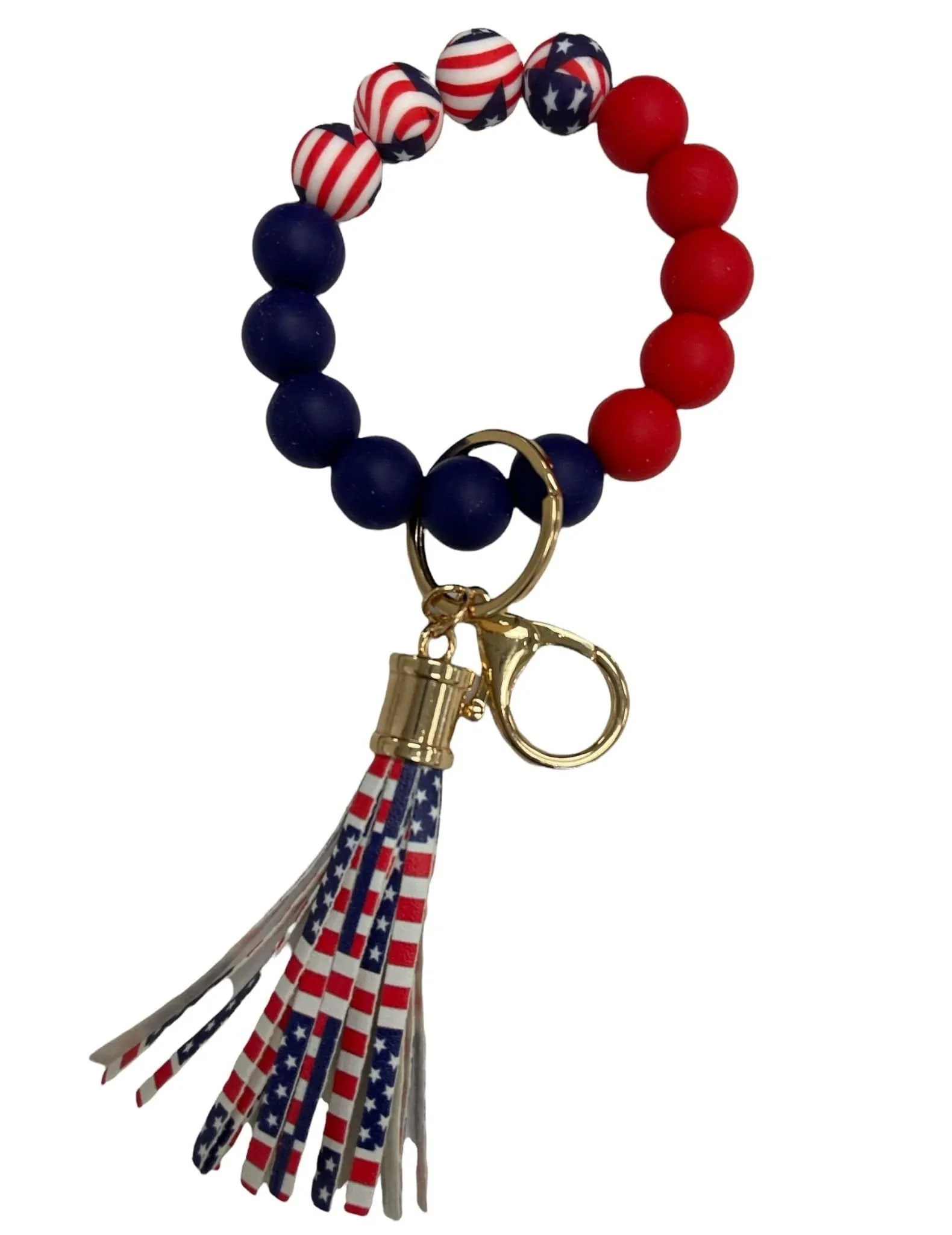 BB139X169 Theme Silicone Beaded Keyring/Keychain Bracelet