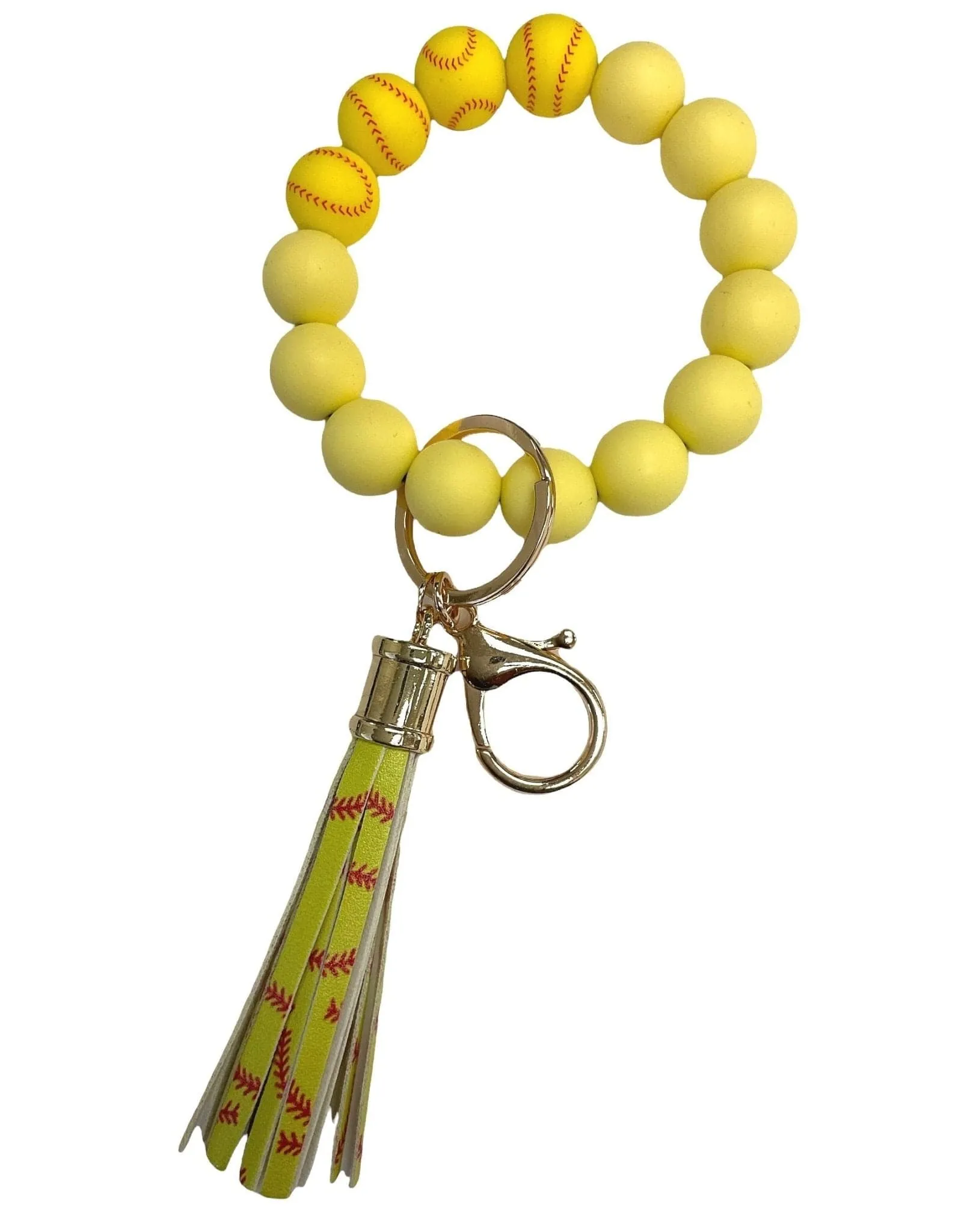 BB139X169 Theme Silicone Beaded Keyring/Keychain Bracelet