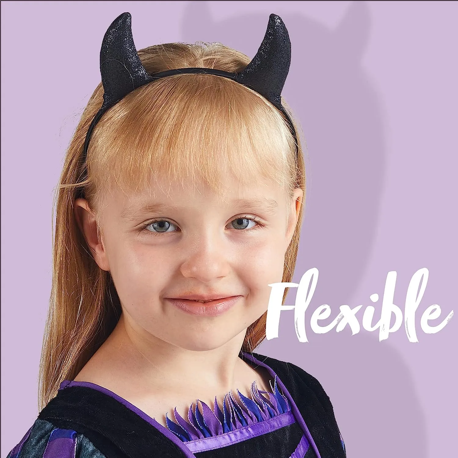Black Demon Horns Headband