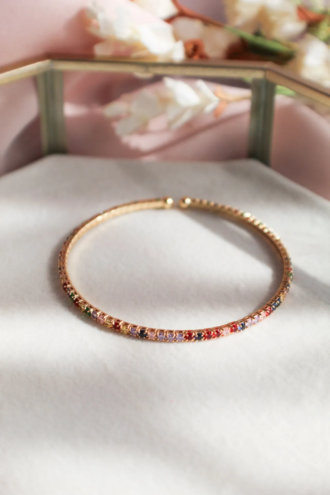 Colored ZIrcon Tiny Bracelet