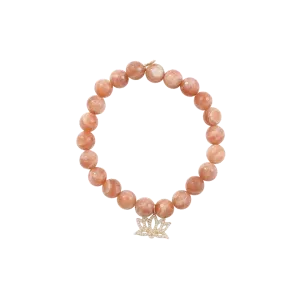 Diamond Lotus Beaded Bracelet