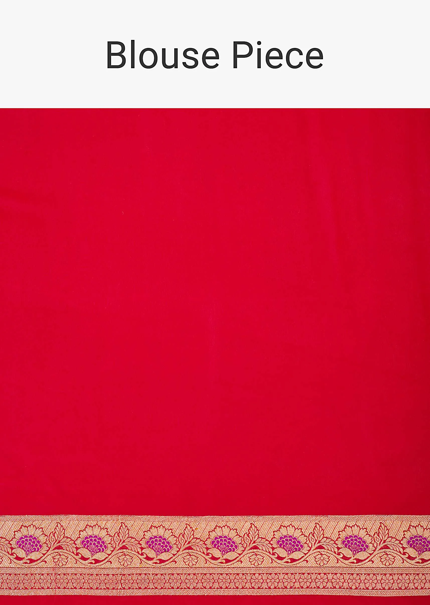 Enchanting Red Banarasi Khaddi Saree Set