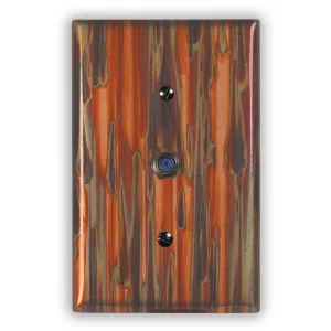 Enchantment Vertical Copper - 1 Cable Jack Wallplate