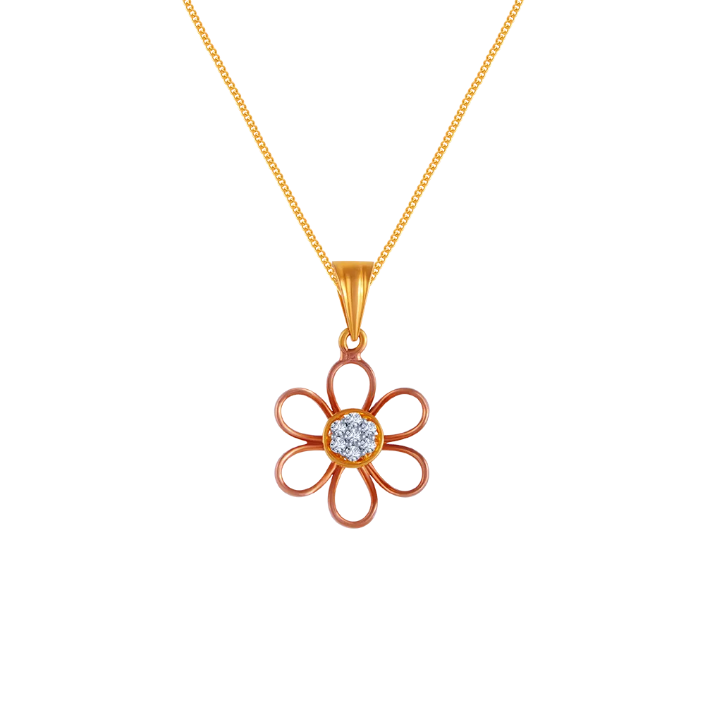 Floral Diamond Pendant