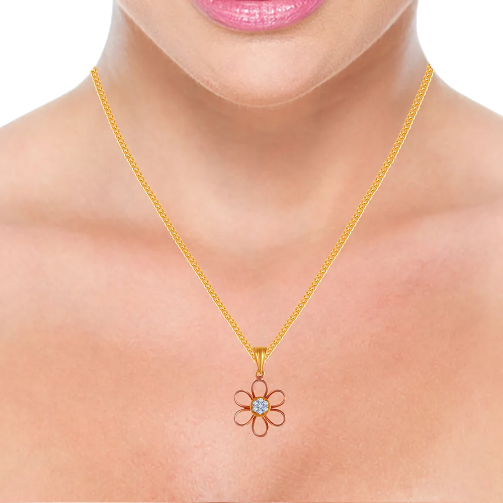 Floral Diamond Pendant