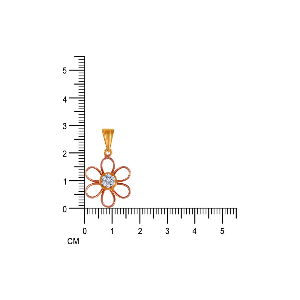Floral Diamond Pendant