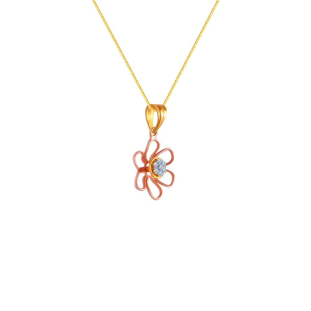 Floral Diamond Pendant