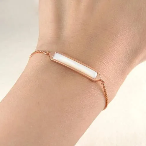 Handmade Rose Gold Plated On Silver Friendship Bracelet