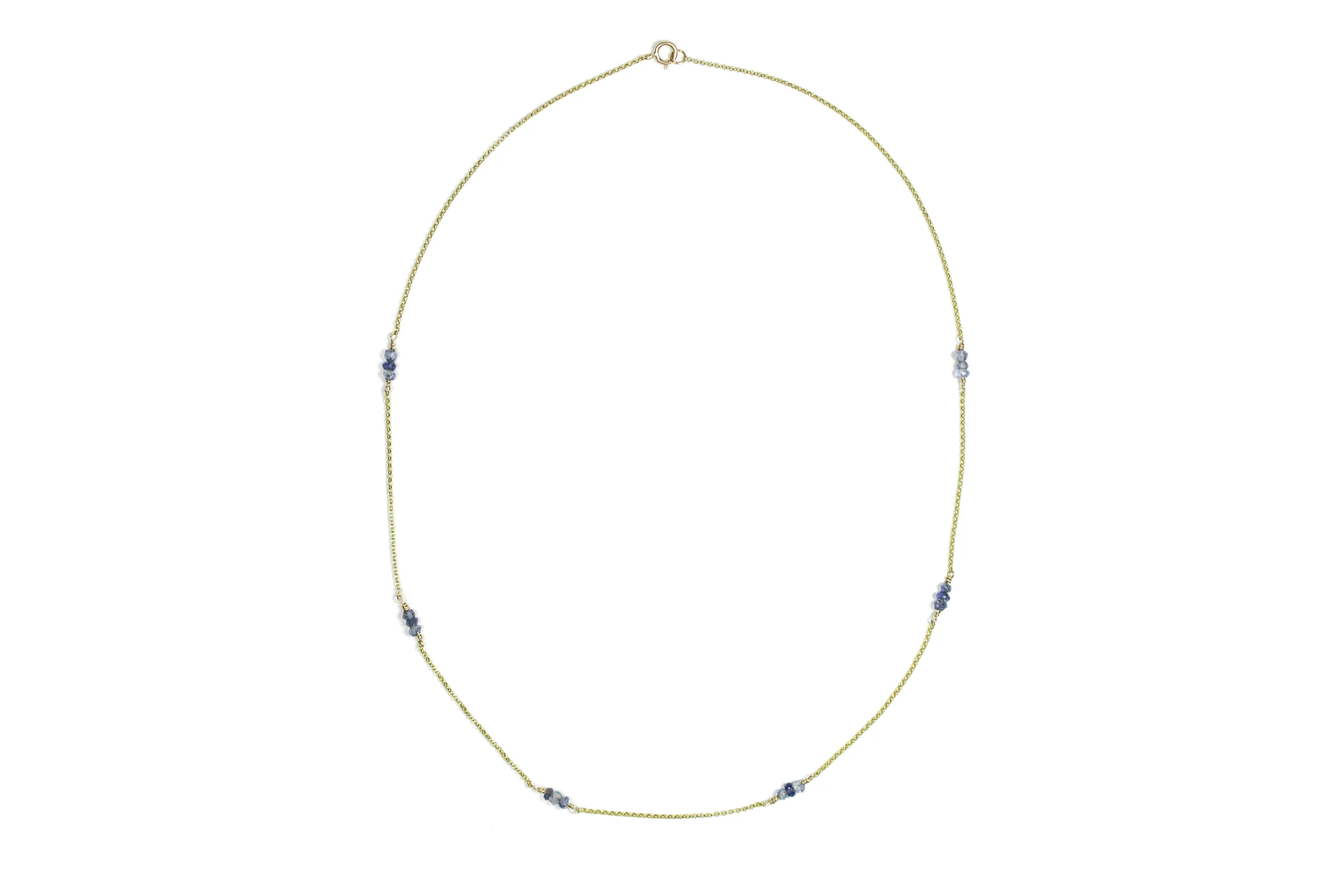 Iolite Grace Necklace - 9ct Gold