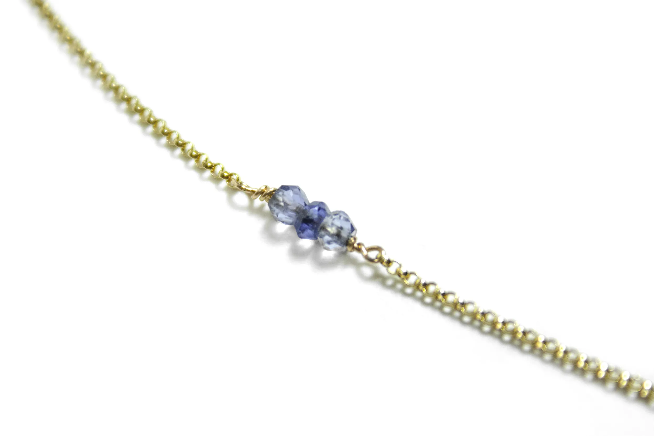 Iolite Grace Necklace - 9ct Gold