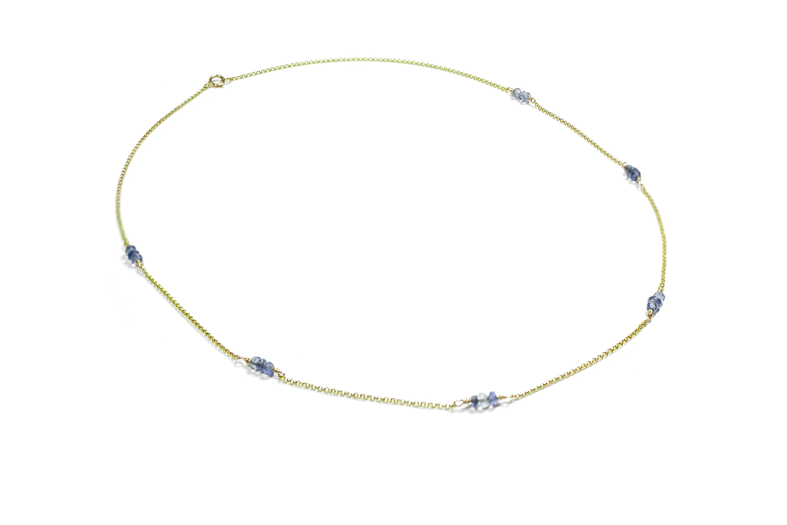 Iolite Grace Necklace - 9ct Gold