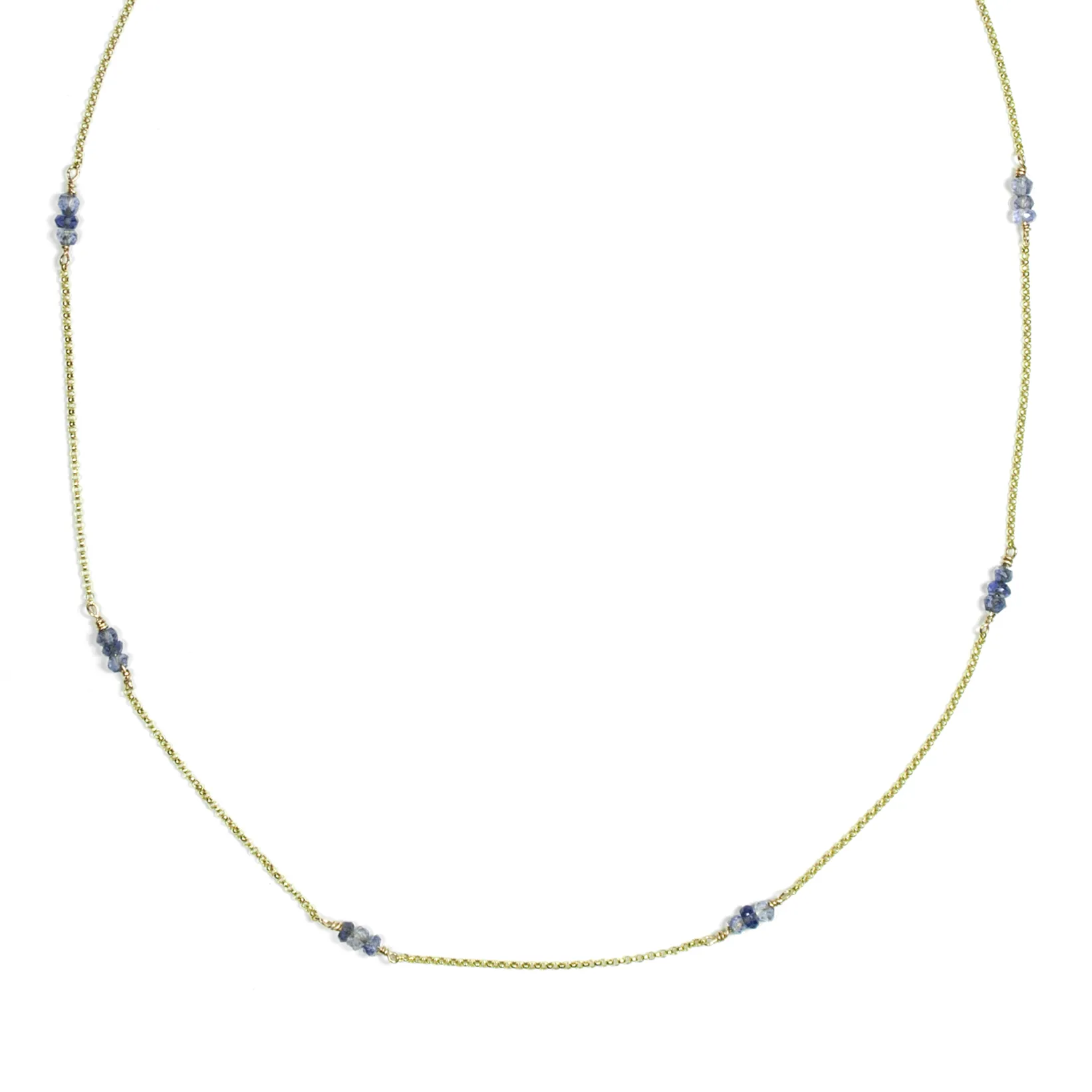 Iolite Grace Necklace - 9ct Gold