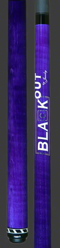 Jacoby BlaCkOut Purple No Wrap Break/Jump Cue - JACBKOUTPUR