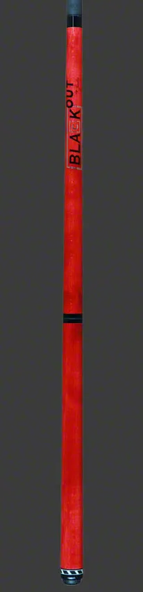 Jacoby BlaCkOut Red No Wrap Break/Jump Cue - JACBKOUTRD