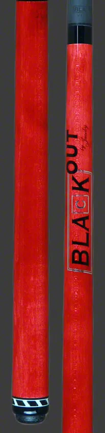 Jacoby BlaCkOut Red No Wrap Break/Jump Cue - JACBKOUTRD