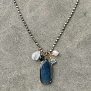 Labradorite Necklace with Gemstone Accents