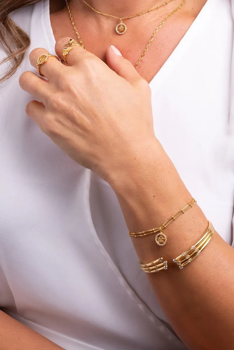 Layers of Perseverance Bracelet™ in White Zircon
