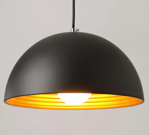 Leonhard Classic Inner-Ridged Dome Pendant Light