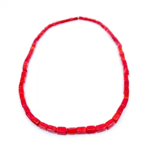 Long Cube Coral Bead