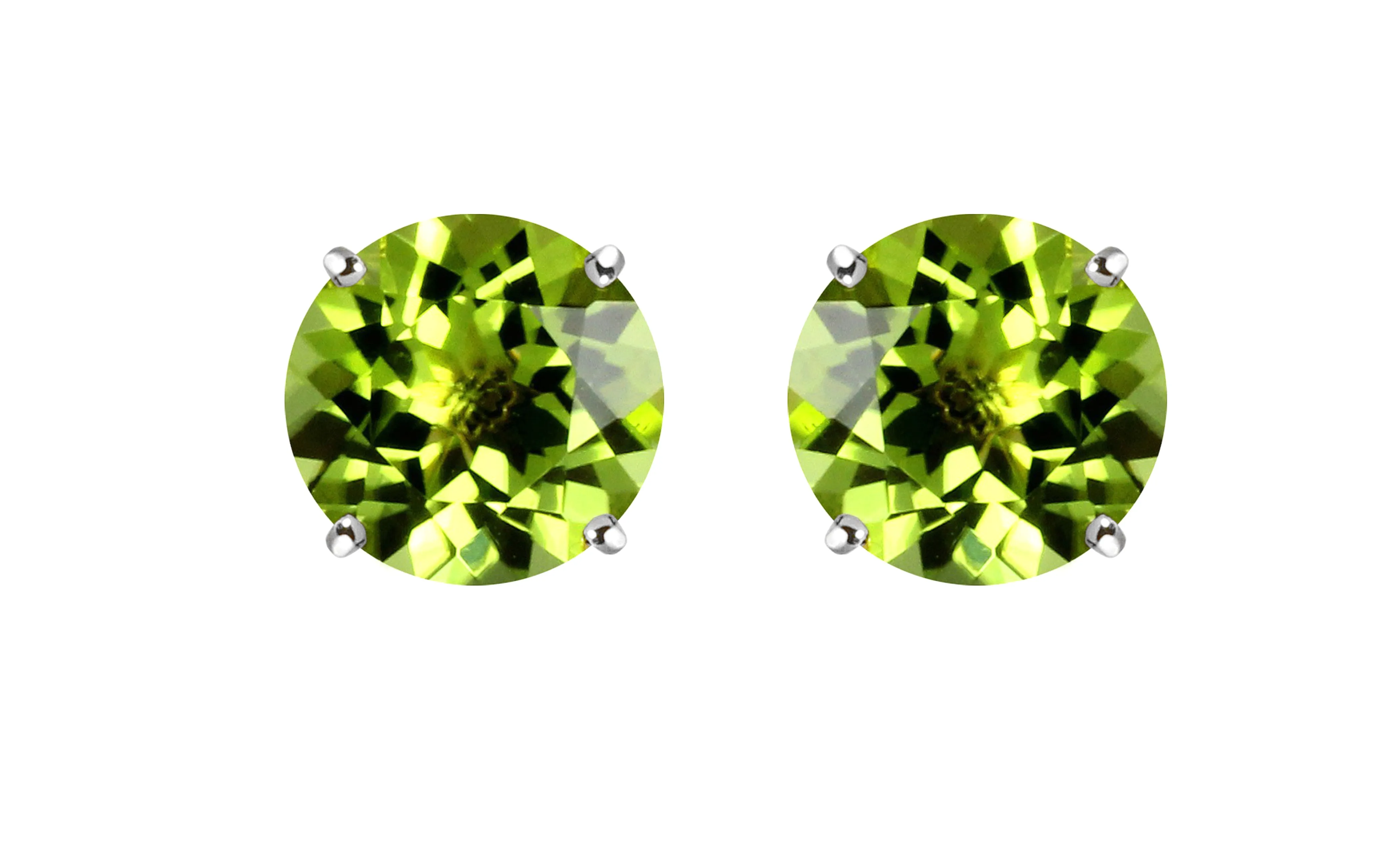 Magnolia 1Ct Sterling Silver Gemstone Stud Earrings