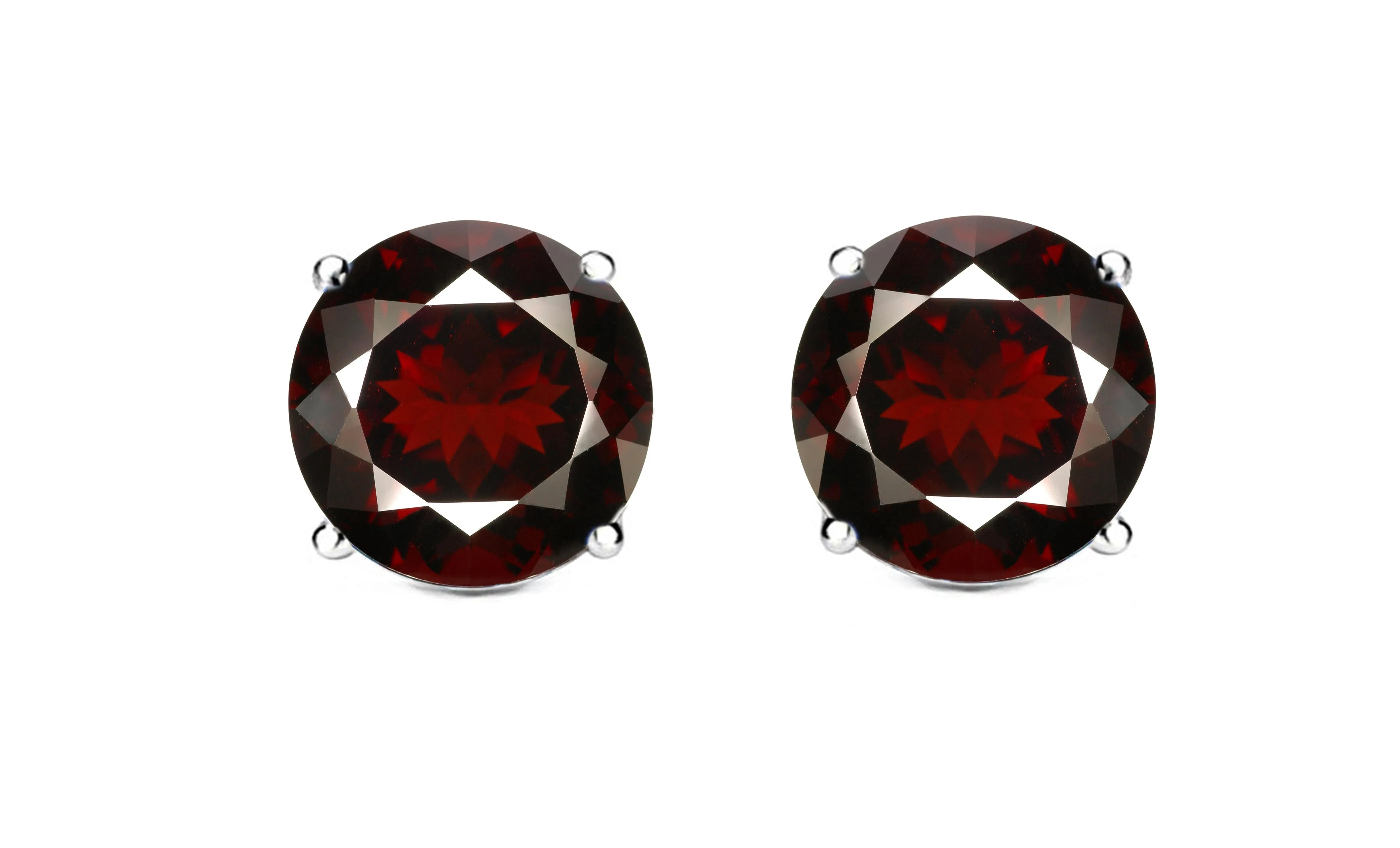 Magnolia 1Ct Sterling Silver Gemstone Stud Earrings