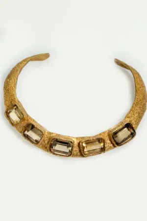 MARIE-ALEXANDRINE YVERNAULT | TORQUE CITRINE CLEEIA NECKLACE 12CM