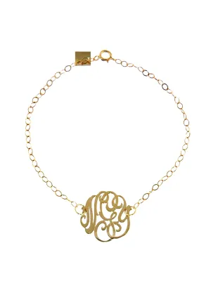 Mini Lace Monogram Bracelet