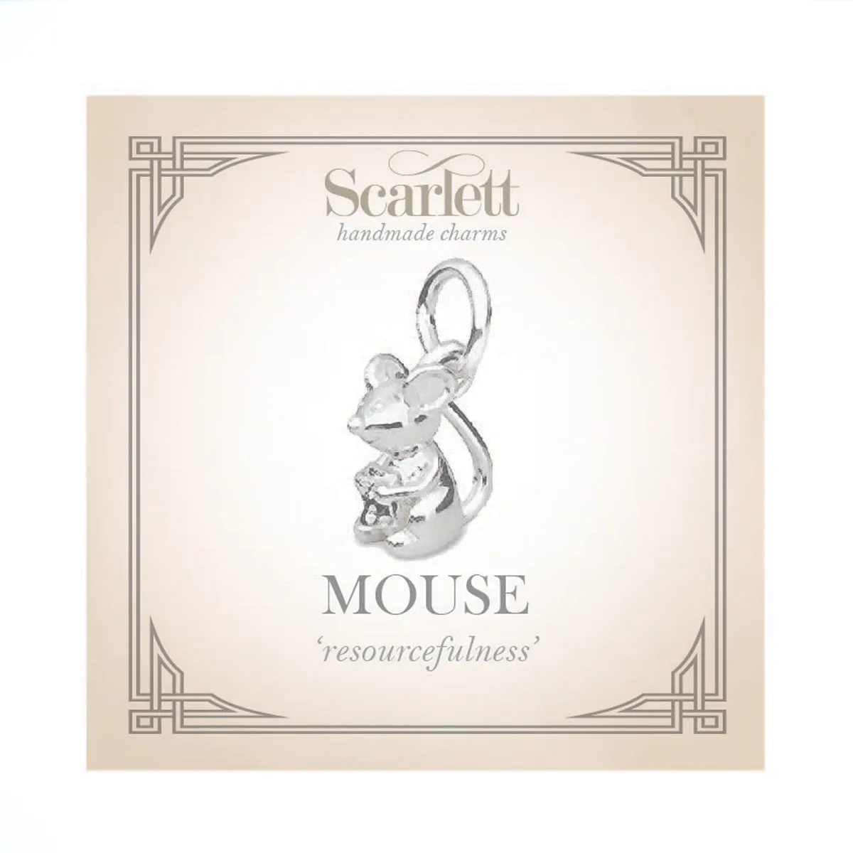 Mouse Silver Charm