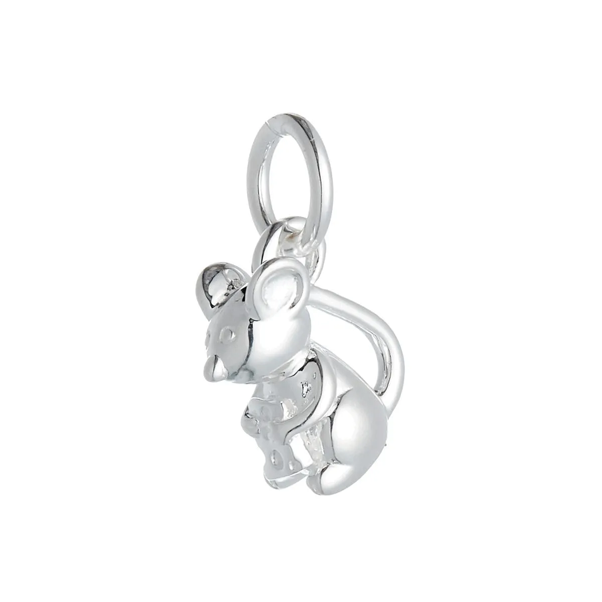 Mouse Silver Charm