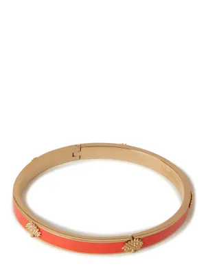 Mulberry Tree Enamel Bracelet (Coral Orange)
