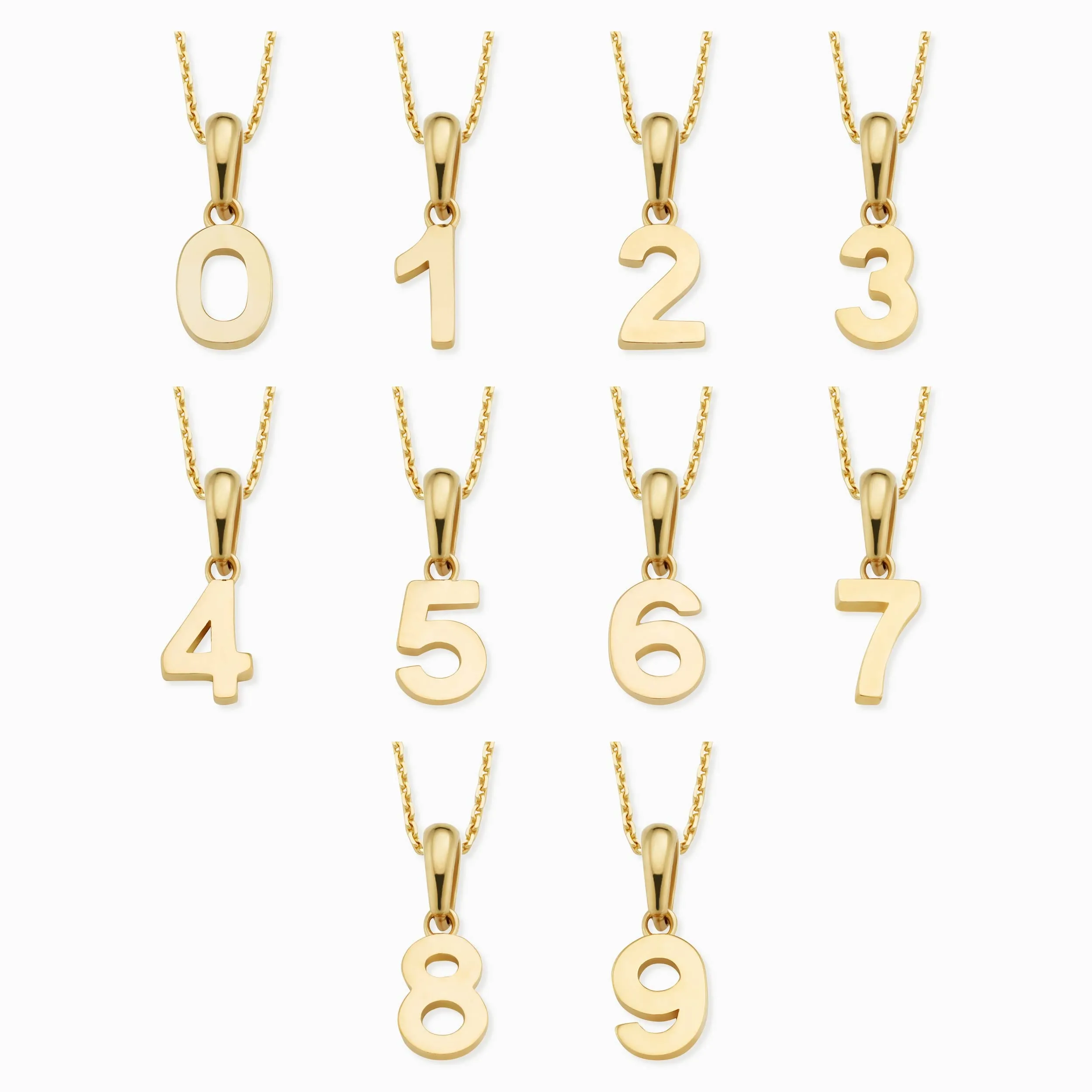 My Number Pendant Necklace