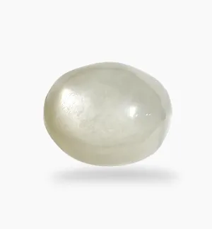Natural Milky Moonstone Gemstone 19.88 Carats Oval Cabochon Shape 17.5x14.2mm