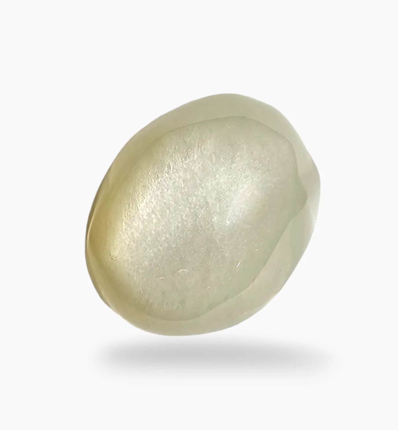 Natural Milky Moonstone Gemstone 19.88 Carats Oval Cabochon Shape 17.5x14.2mm