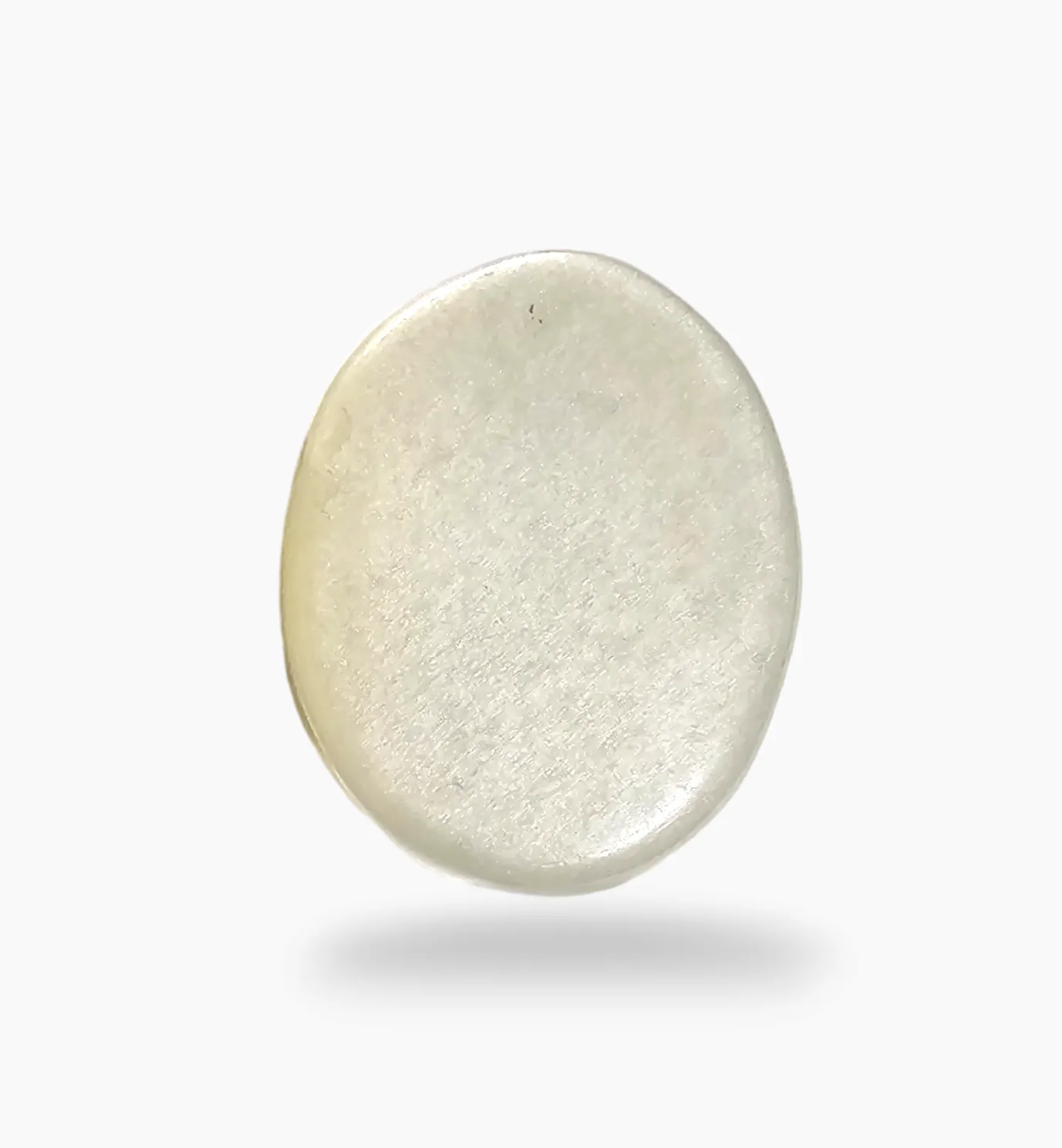 Natural Milky Moonstone Gemstone 19.88 Carats Oval Cabochon Shape 17.5x14.2mm