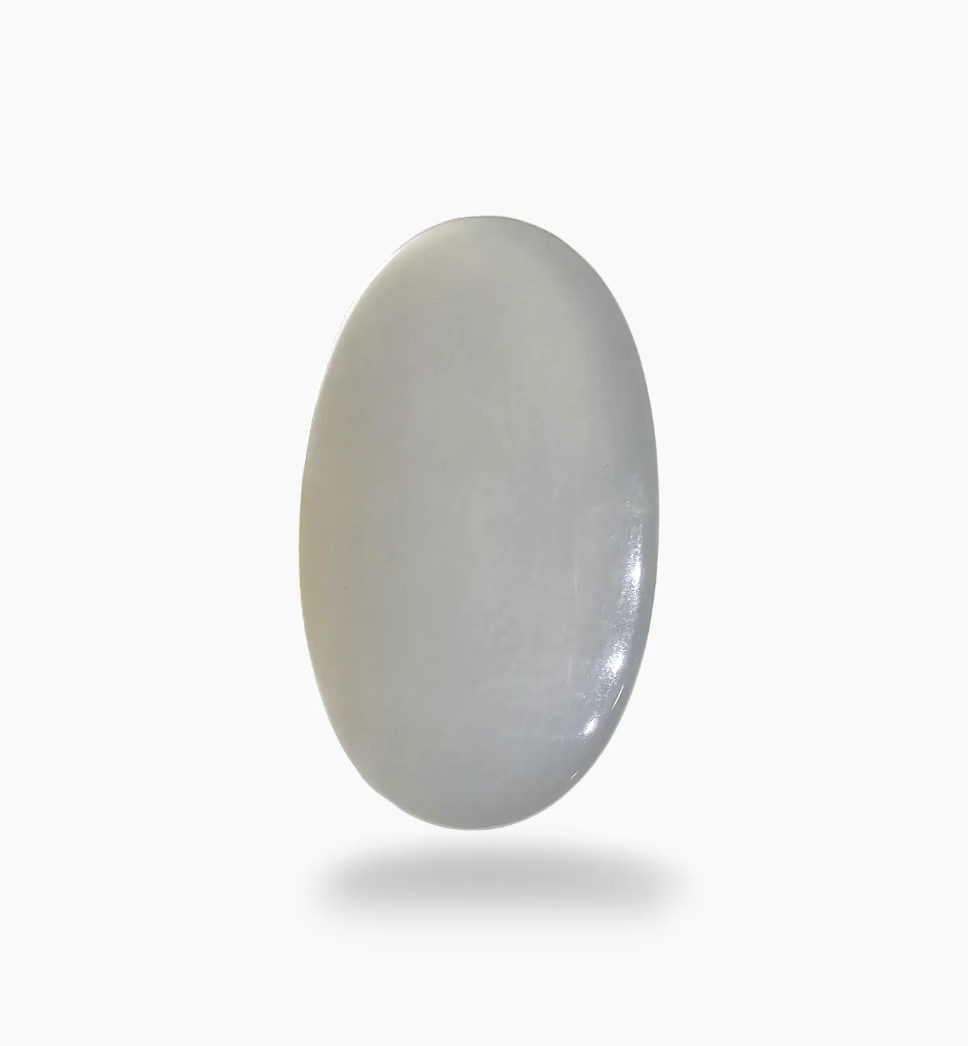 Natural Milky Moonstone Gemstone 53.07 Carats Oval Cabochon Shape ( 35x19.5mm)